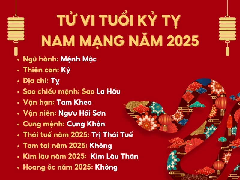 Tử vi tuổi Kỷ Tỵ 2025